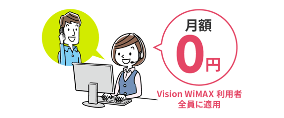 VisionWiMAXカスタマーセンター