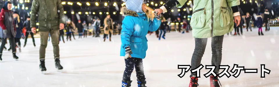 冬の遊びといえばアイススケート